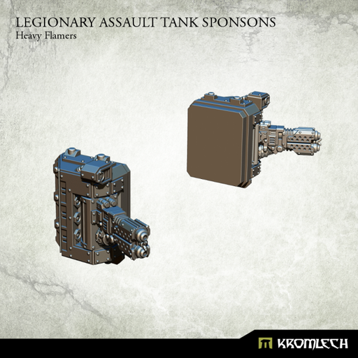 Kromlech Legionary Assault Tank Sponsons: Heavy Flamers - TISTA MINIS