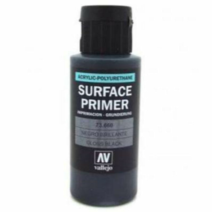 Vallejo Metal Colour Paint Gloss Black Primer 60 ml (73.660) - Tistaminis