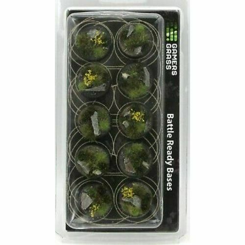 Gamers Grass Highland Bases Round 25mm (x10) New - Tistaminis