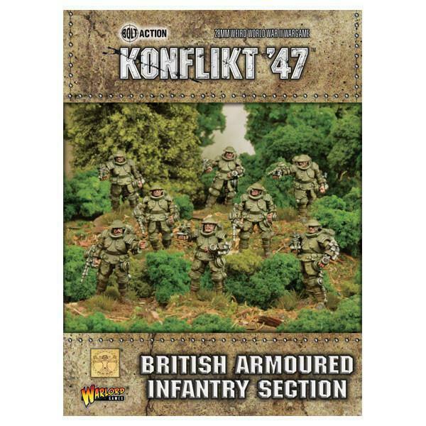 Bolt Action: Konflikt '47 - British Armoured Infantry Section New - TISTA MINIS