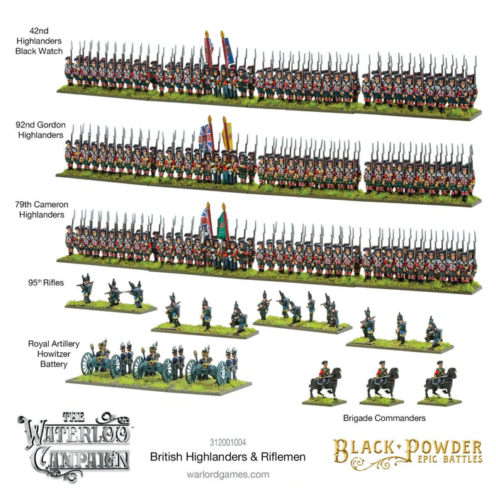 Black Powder Epic Battles: British Highlanders & Riflemen New - Tistaminis