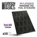 Green Stuff World Magnetic Precut Sizes - Adhesive Oval 75x42mm New - Tistaminis