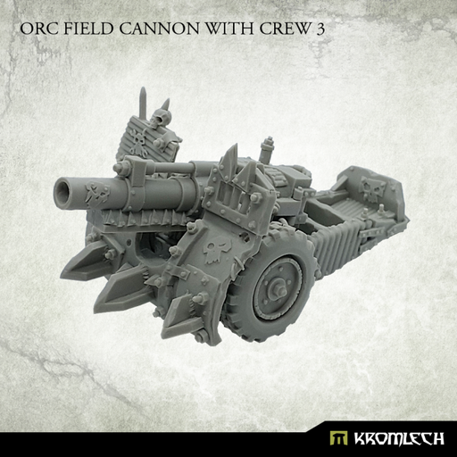 Kromlech Orc Field Cannon with Crew 3 New - TISTA MINIS