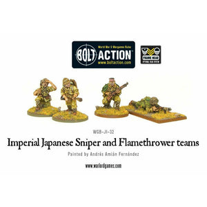 Bolt Action Japanese Sniper and Flamethrower Teams New - Tistaminis