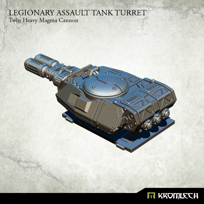 Kromlech Legionary Assault Tank Turret: Twin Heavy Magma Cannon - TISTA MINIS