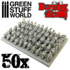 Green Stuff World 50x Resin Burning Skulls New - TISTA MINIS