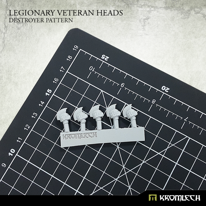 Kromlech Legionary Veteran Heads: Destroyer Pattern (5) New - TISTA MINIS