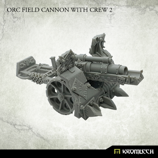 Kromlech Orc Field Cannon with Crew 2 New - TISTA MINIS