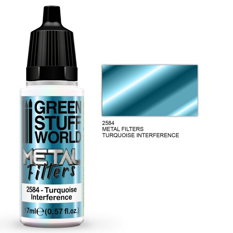 Green Stuff World Metallics Metal Filters - Turquoise Interference - Tistaminis