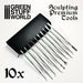 Green Stuff World 10x Professional Sculpting Tools with Case New - Tistaminis