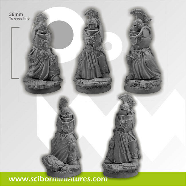Scibor Miniatures SF Roman Legionaries Bodies Set3 (5) New - TISTA MINIS