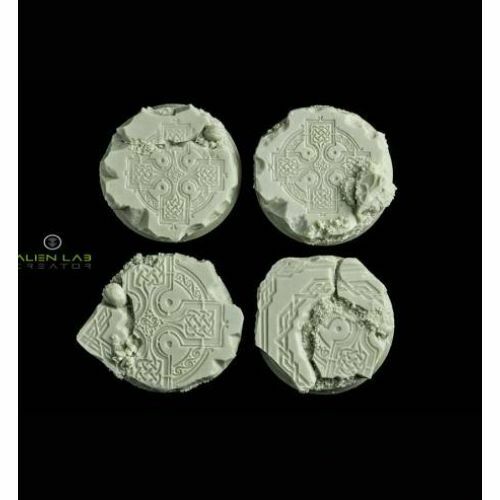 Alien Lab Miniatures CELTIC RUINS ROUND BASES 32MM New - Tistaminis