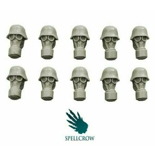 Spellcrow Guards Heads in Gas Masks - SPCB5200 - TISTA MINIS
