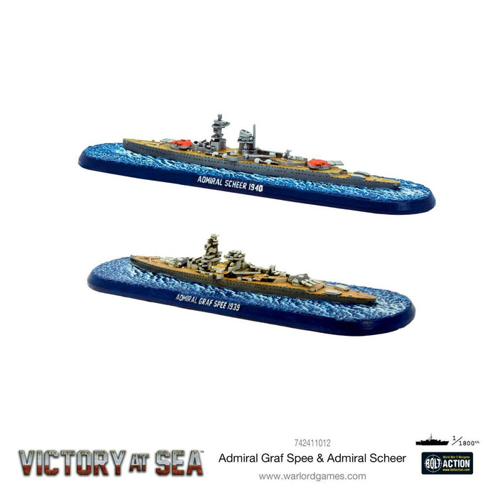 Victory at Sea Admiral Graf Spee & Admiral Scheer New - TISTA MINIS