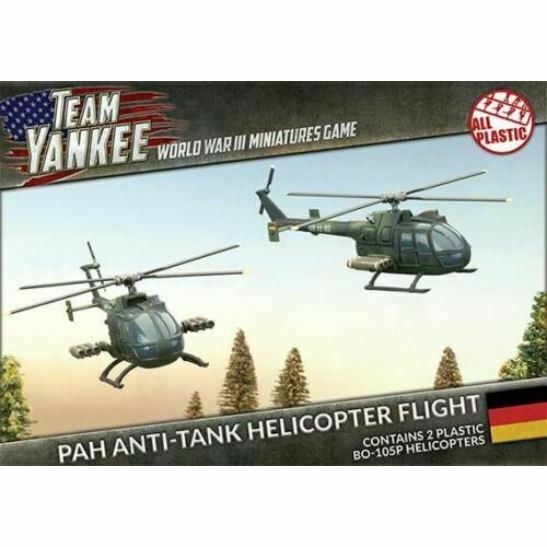 World War III: Team Yankee West German BO-105P Anti-tank Helicopter Flight New - TISTA MINIS