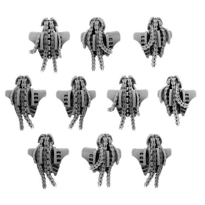 Wargames Exclusive NECROCYBORG FEMALE WARRIORS CONVERSION SET (10U) New - TISTA MINIS