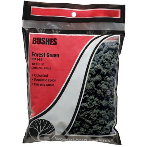 Woodland Scenics Bush Clump Foliage Forest Green (18 Cu.In.) WOO148 - TISTA MINIS