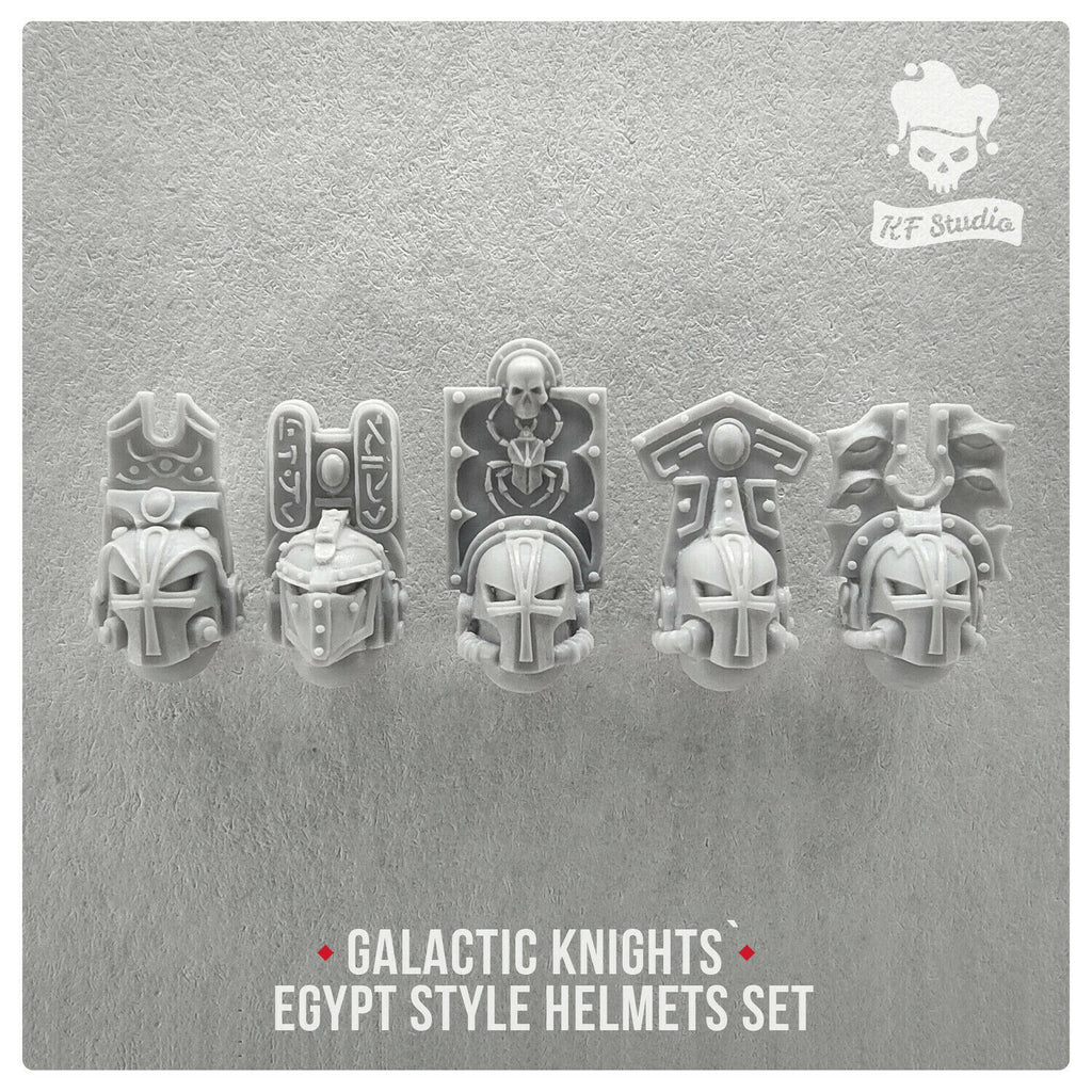 Artel W - KF Studio	Galactic Knights Egypt Style Helmets Set New - Tistaminis