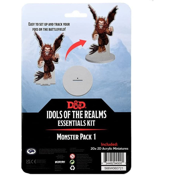 Dungeons & Dragons ICONS ESSENTIALS 2D MINIS MONSTER PACK 1 New - Tistaminis