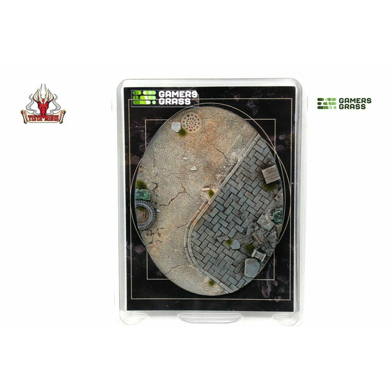 Gamers Grass Urban Warfare Bases Oval 120mm (x1) - TISTA MINIS
