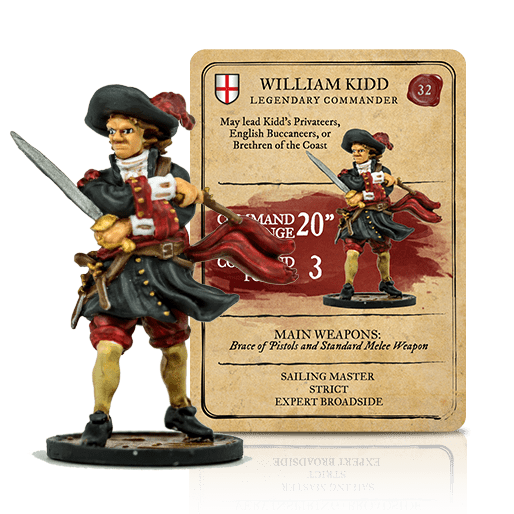 Blood & Plunder William Kidd Legendary Commander New - TISTA MINIS