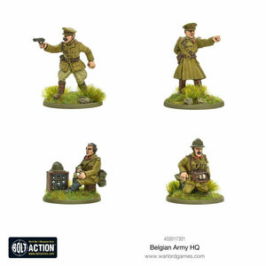 Bolt Action Belgian Army HQ New - TISTA MINIS