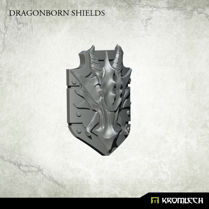 Kromlech Dragonborn Shields (5) New - TISTA MINIS