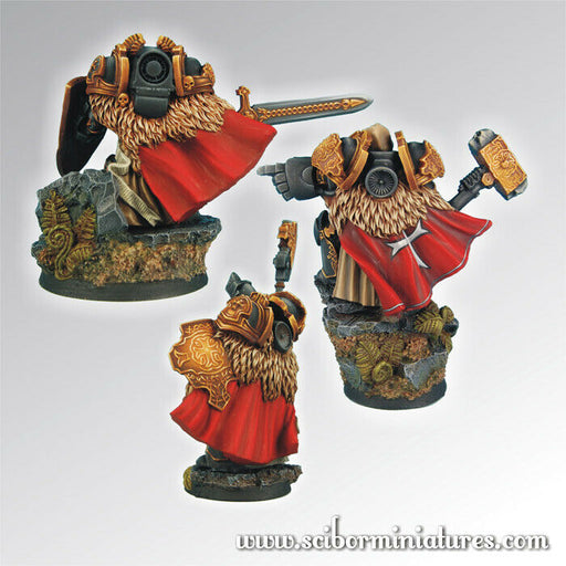 Scibor Miniatures 28mm Templar SF Knights Set (3) New - TISTA MINIS