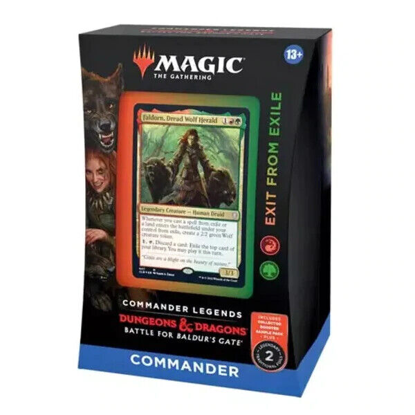 Magic the Gathering Battle for Baldur's Gate Commander Deck - Exit From Exile - Tistaminis