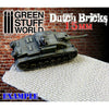 Green Stuff World Rolling Pin DUTCH Bricks 15mm New - TISTA MINIS