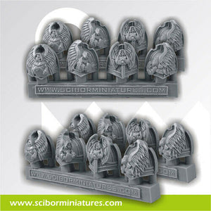 Scibor Miniatures Angels Shoulder Pads #2 (8) New - TISTA MINIS