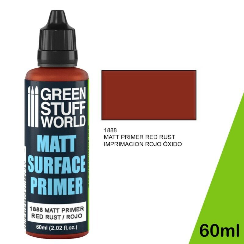 Green Stuff World Auxiliary Matt Surface Primer 60ml - Red - Tistaminis