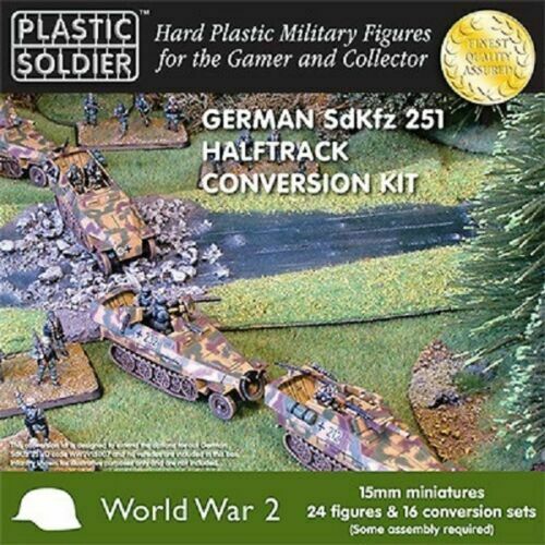 Plastic Soldier Company 15MM EASY ASSEMBLY GERMAN SDKFZ 251/D CONVERSION KIT New - TISTA MINIS