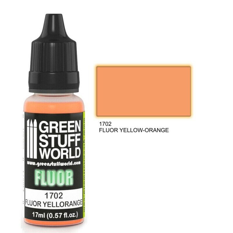 Green Stuff World Fluor Fluor Paint YELLOW-ORANGE - Tistaminis