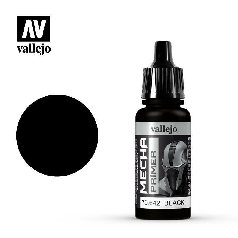 Vallejo Mecha Colour Paint Black Primer (70.642) - Tistaminis