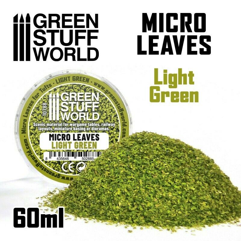 Green Stuff World Micro Leaves - Light Green Mix New - Tistaminis