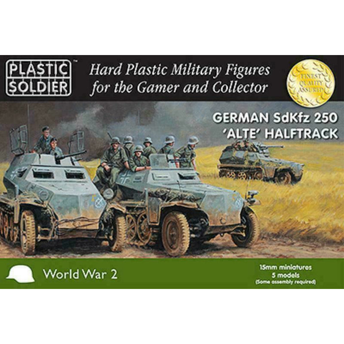 Plastic Soldier Company 15MM GERMAN SdKfz 250 ALTE HALFTRACK New - TISTA MINIS