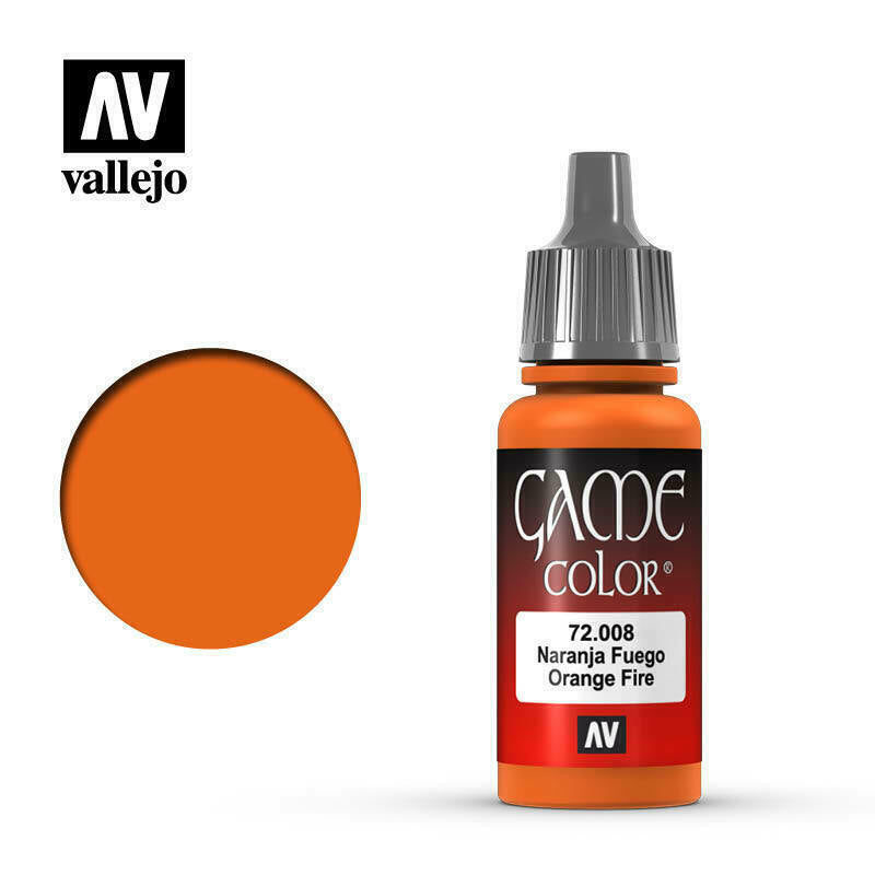 Vallejo Game Colour Paint Game Color Orange Fire (72.008) - Tistaminis