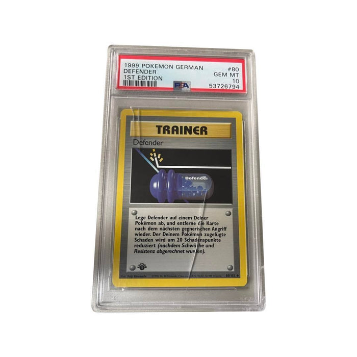 Pokemon German PSA 10 Defender 1st Edition - New - Tistaminis