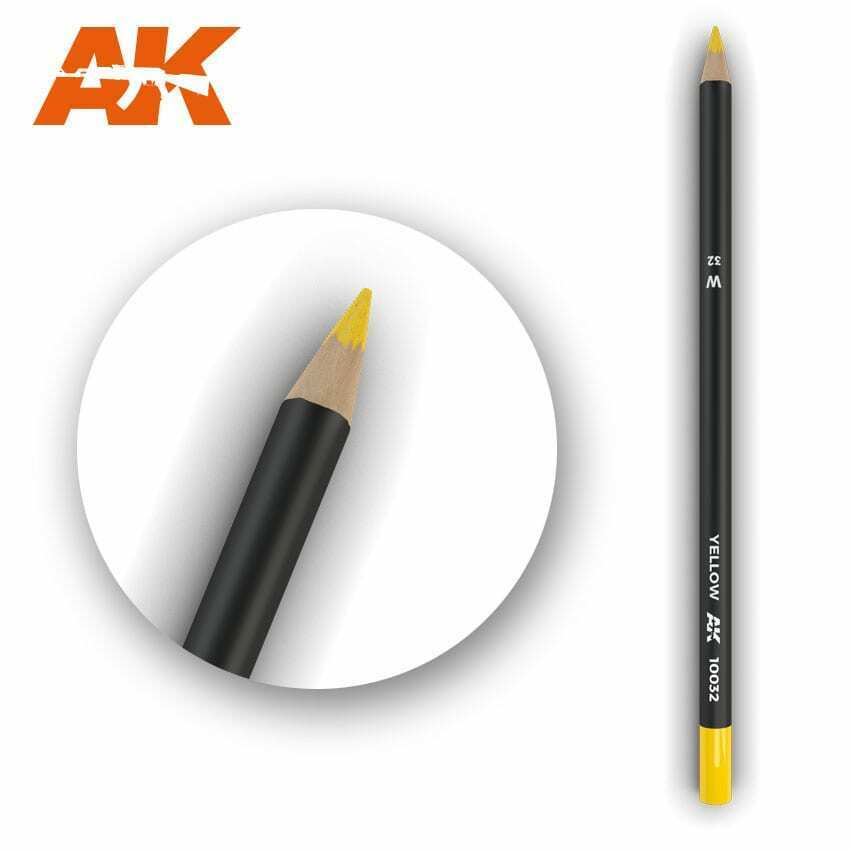 AK Interactive Watercolor Pencil Yellow New - TISTA MINIS
