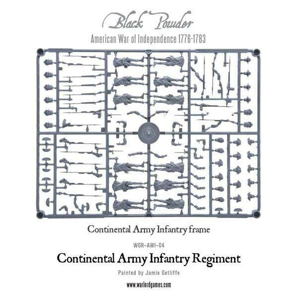 Black Powder American War of Independence Continental Infantry Regiment New - TISTA MINIS