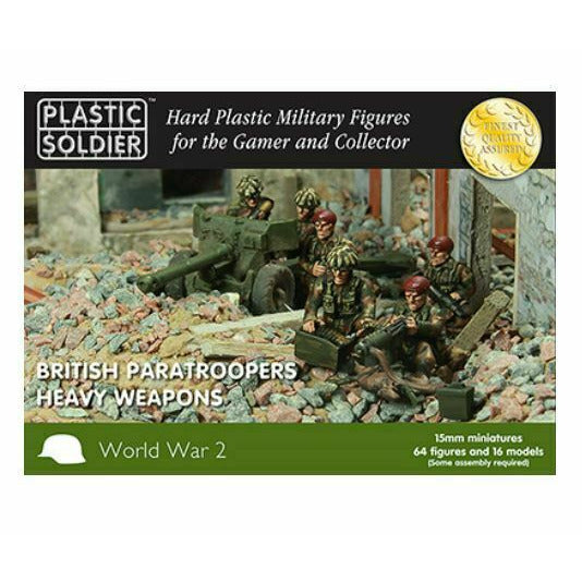 Plastic Soldier Company 15MM BRITISH PARATROOPERS HEAVY WEAPONS New - TISTA MINIS