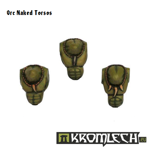 Kromlech Orc Naked Torsos New - TISTA MINIS