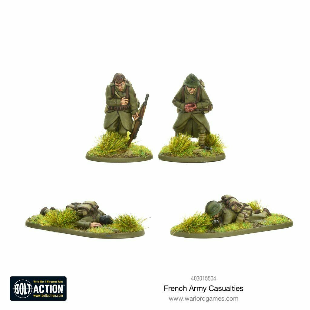 Bolt Action French Army Casualties New - TISTA MINIS