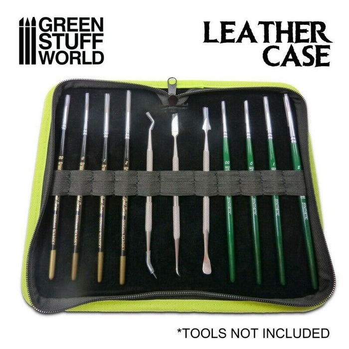 Green Stuff World Premium Leather Case for Tools and Brushes New - TISTA MINIS