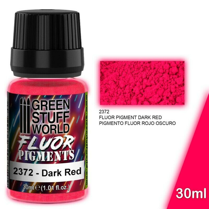 Green Stuff World FLUOR PIGMENTS - DARK RED New - TISTA MINIS