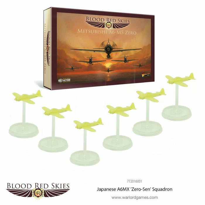 Blood Red Skies Japanese A6-M5 Zero Squadron New - TISTA MINIS