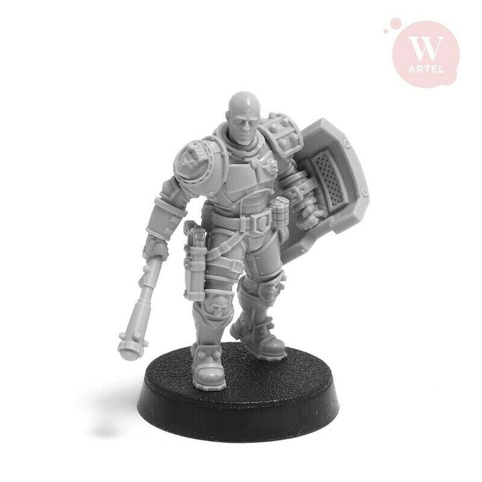 Artel Miniatures - L.E.U Riot Control Squad (Males) 28mm New - TISTA MINIS