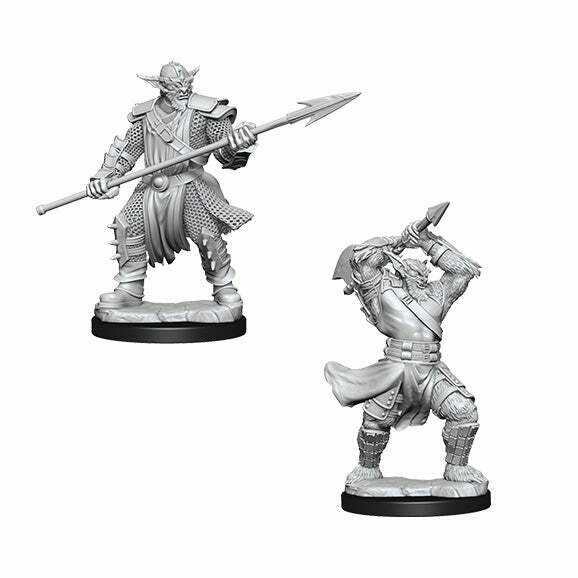 Critical Role Unpainted Miniatures Wave 1: Bugbear Fighter Male New - Tistaminis