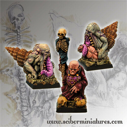 Scibor Miniatures Shaman and Mutant Snails New - TISTA MINIS
